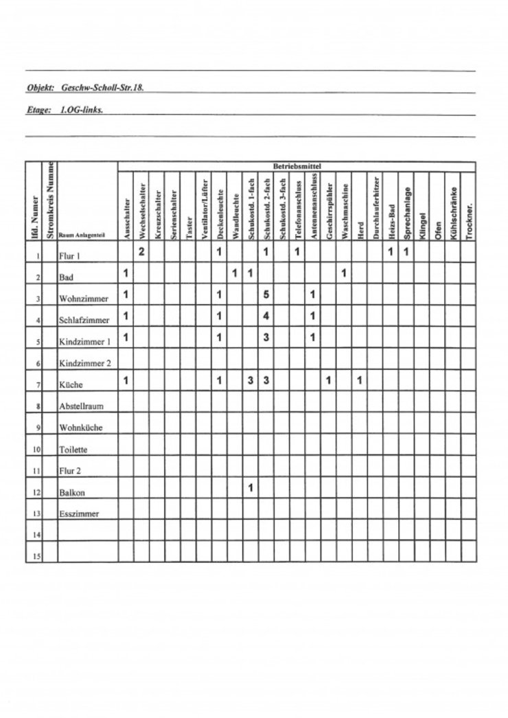 Wohnungstyp große Scholle