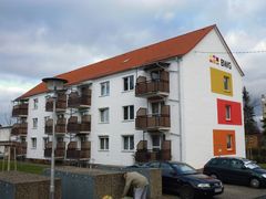 Sanierung und Modernisierung von Wohnungen in der Neuen Halberstädter Straße 55 und 57.
